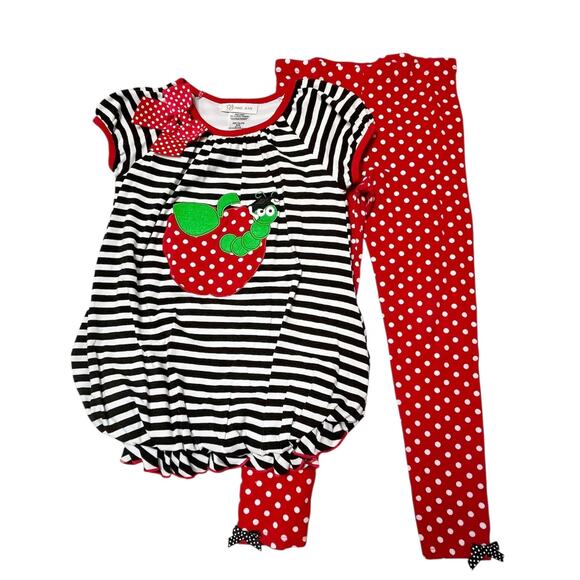 Bonnie Jean Apple School Outfit Size 6 - Picture 1 of 6
